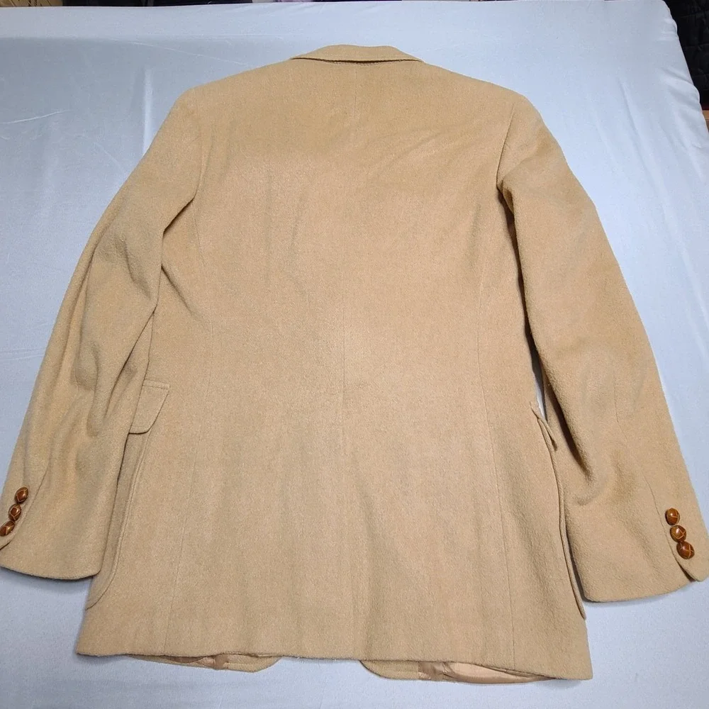 Kosins Mens Sport‎ Jacket Camel Hair Two Button Luxury Coat Inner Pockets Blazer